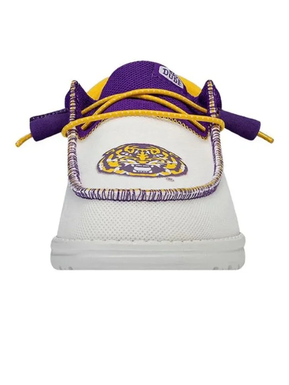 NEW LSU Hey Dude Men’s Wally Funk Size 11 Tri Color Tiger Shoes NWT